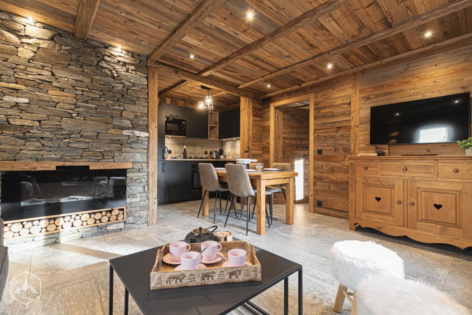Chalet Les Cocales Residence Sejour Et Nuitees B&B - Appartement Pin Cembro Bessans Exterior foto